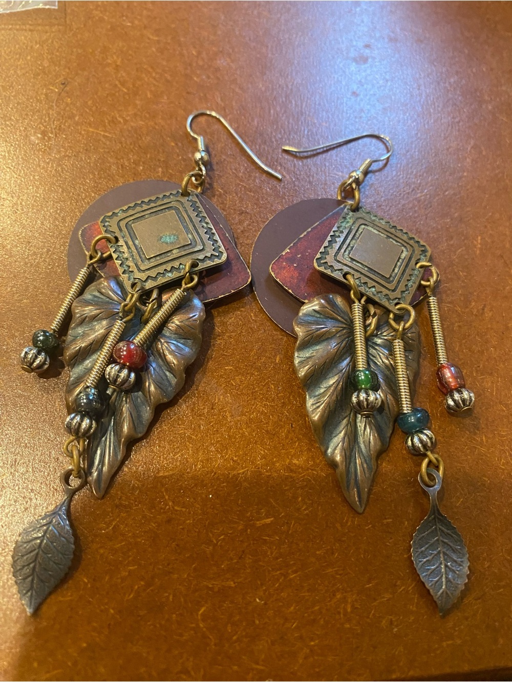 Newpro Bohemian Leaf Drop Earrings in Festival Dreamy Vintage style Goodness